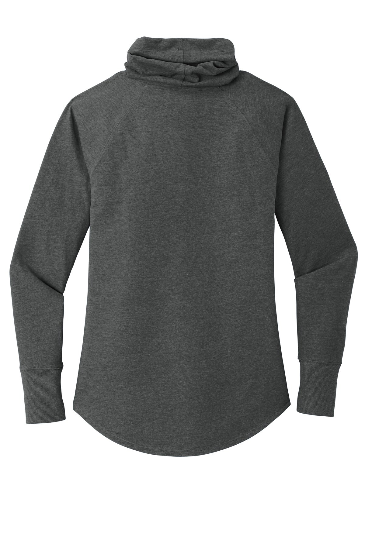 New Era  Women's Sueded Cotton Blend Cowl Tee - Black Heather