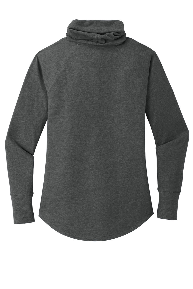 New Era  Women's Sueded Cotton Blend Cowl Tee - Black Heather