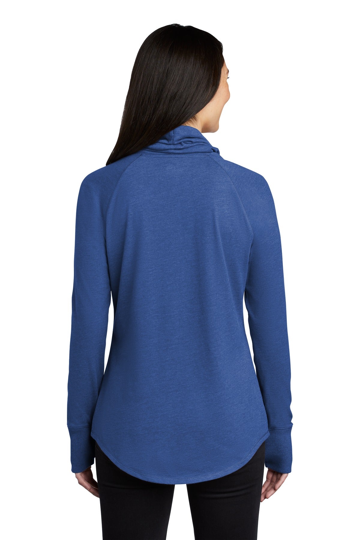 New Era  Women's Sueded Cotton Blend Cowl Tee - Royal Heather
