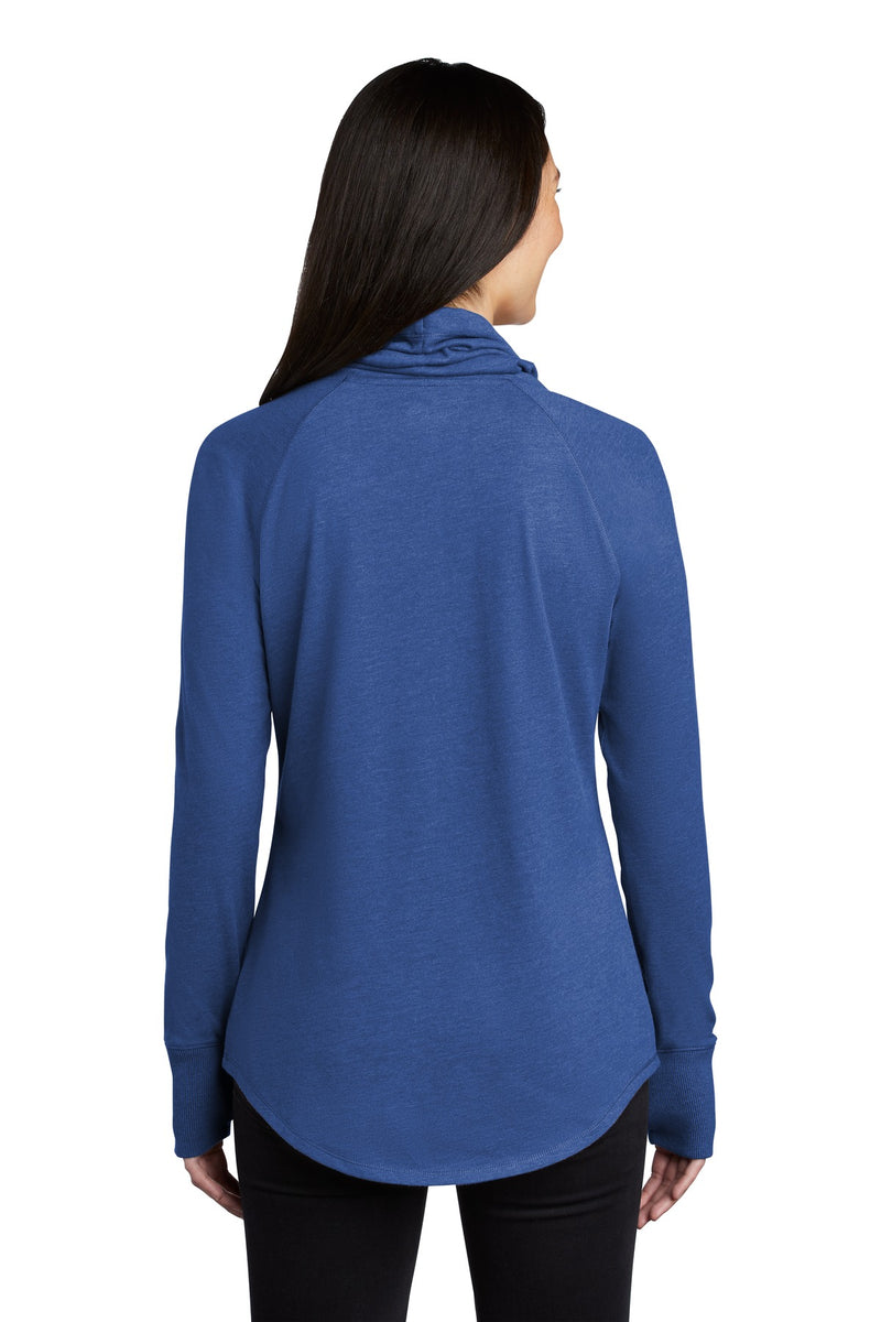 New Era  Women's Sueded Cotton Blend Cowl Tee - Royal Heather