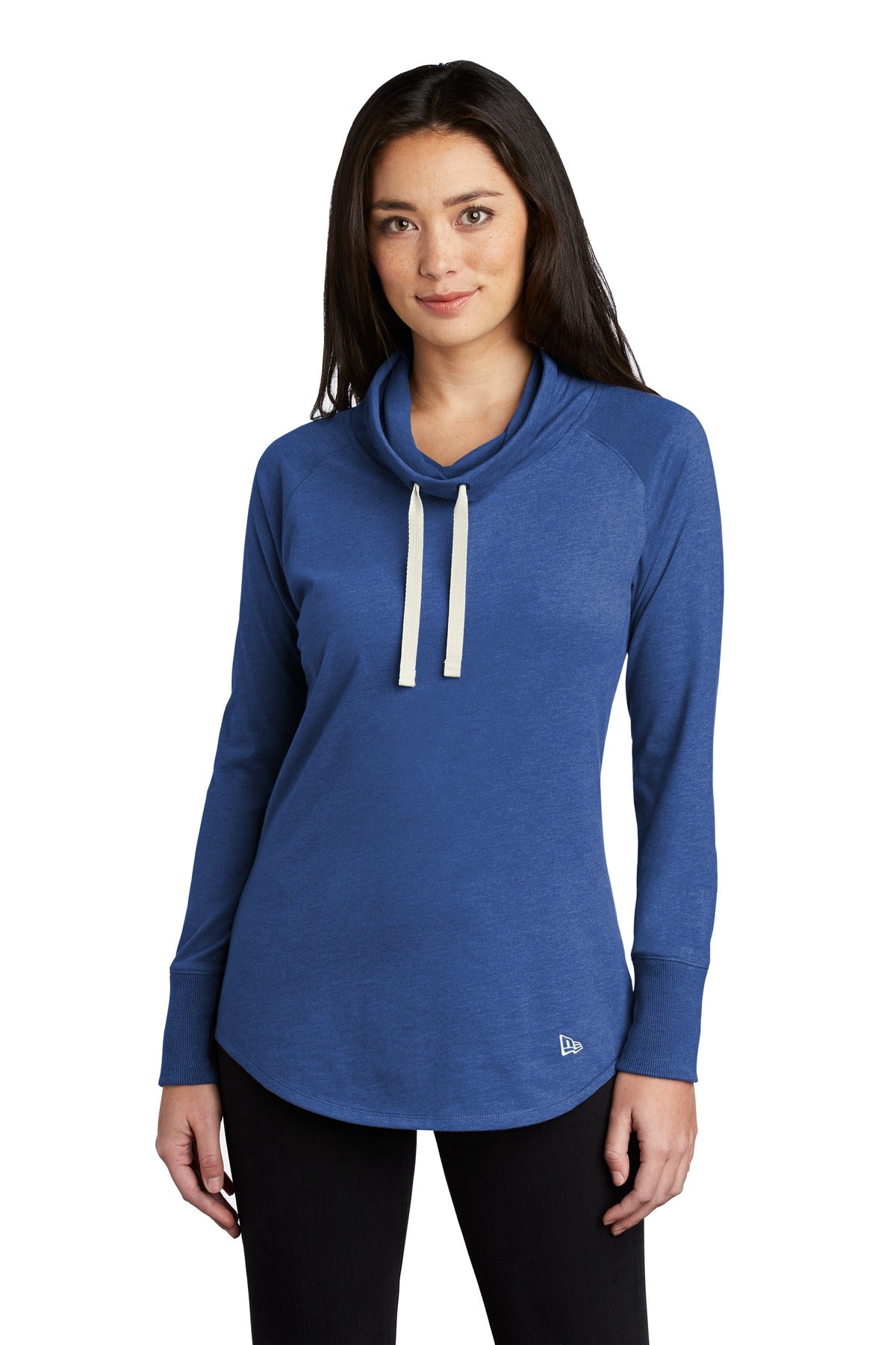 New Era  Women's Sueded Cotton Blend Cowl Tee - Royal Heather