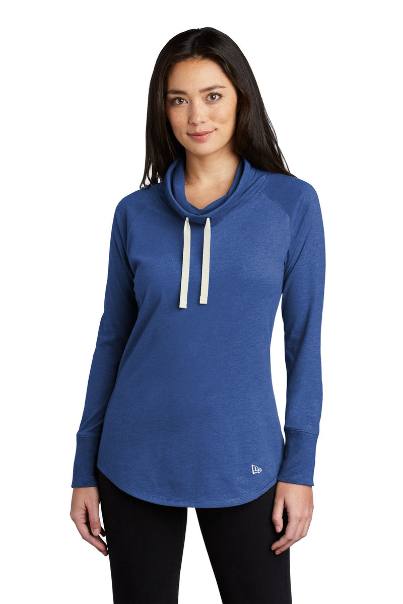 New Era  Women's Sueded Cotton Blend Cowl Tee - Royal Heather