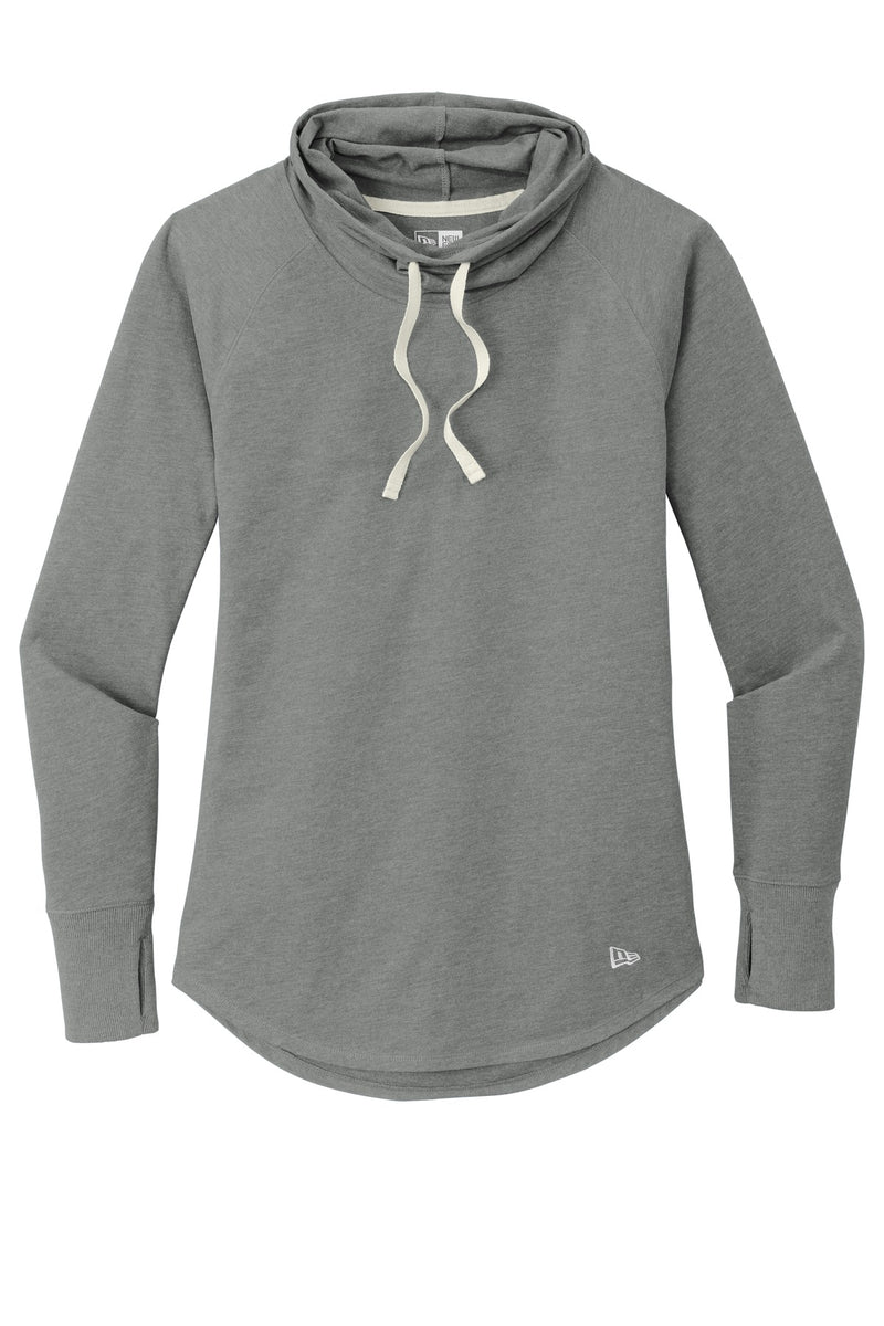 New Era  Women's Sueded Cotton Blend Cowl Tee - Shadow Grey Heather