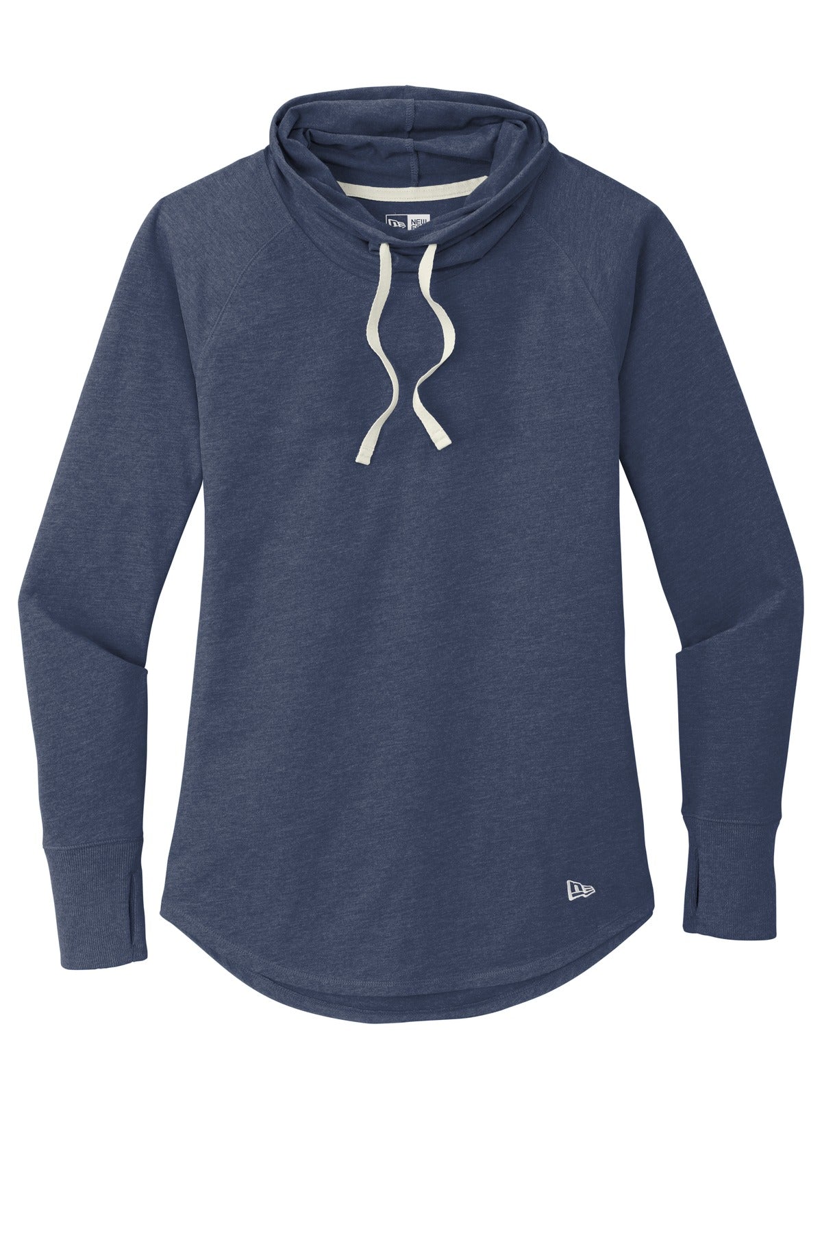 New Era  Women's Sueded Cotton Blend Cowl Tee - True Navy Heather