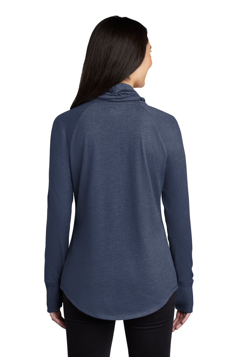 New Era  Women's Sueded Cotton Blend Cowl Tee - True Navy Heather