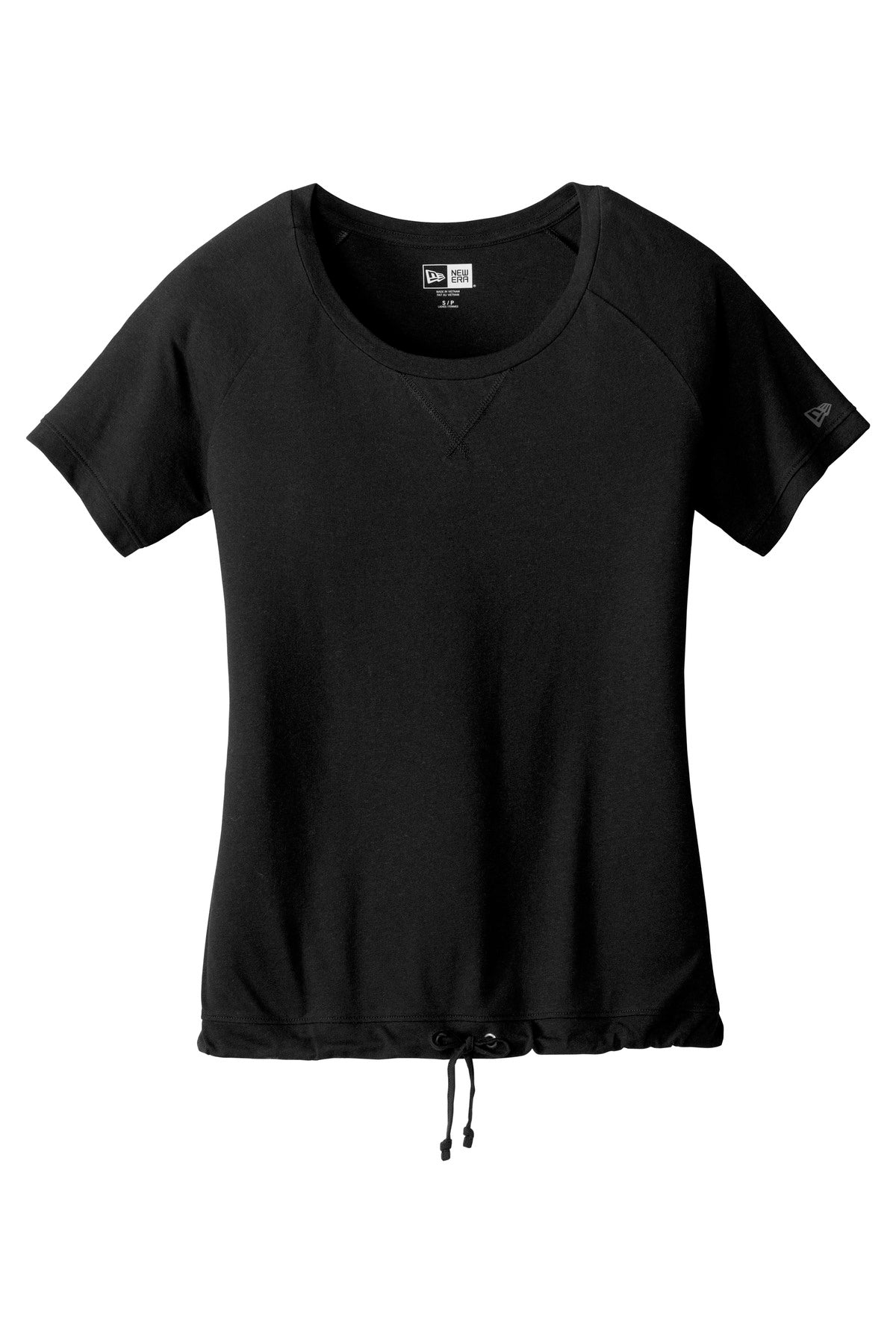 New Era  Women's Tri-Blend Performance Cinch Tee - Black Solid