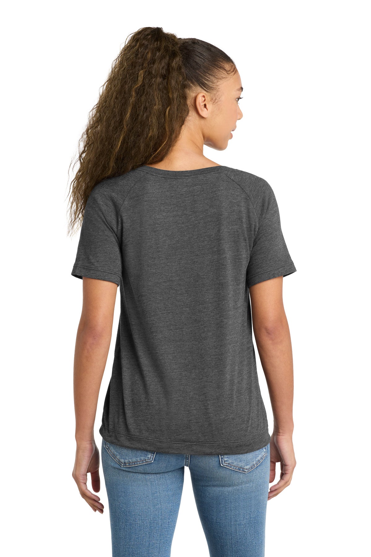 New Era  Women's Tri-Blend Performance Cinch Tee - Dark Graphite