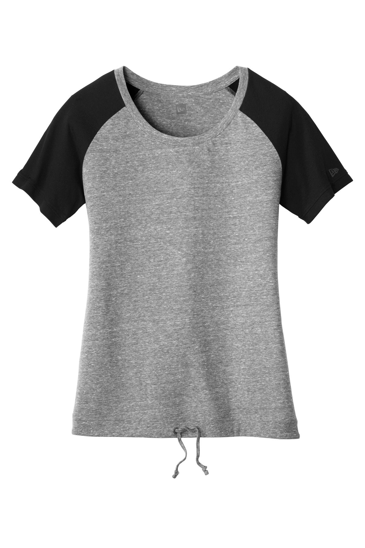 New Era  Women's Tri-Blend Performance Cinch Tee - Shadow Grey/ Black