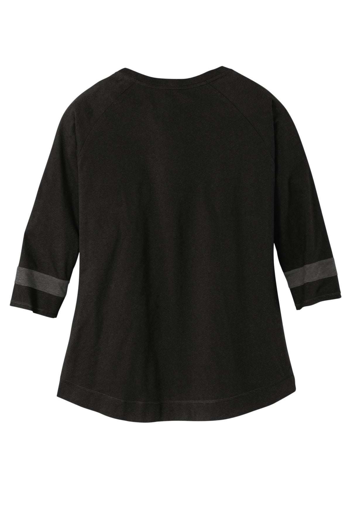 New Era  Women's Tri-Blend 3/4-Sleeve Tee - Black Solid/ Graphite