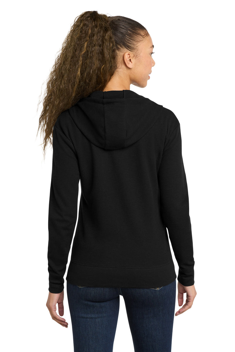 New Era Women's Thermal Full-Zip Hoodie - Black