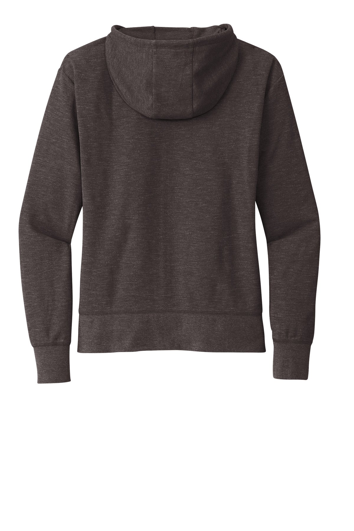 New Era Women's Thermal Full-Zip Hoodie - Black Heather