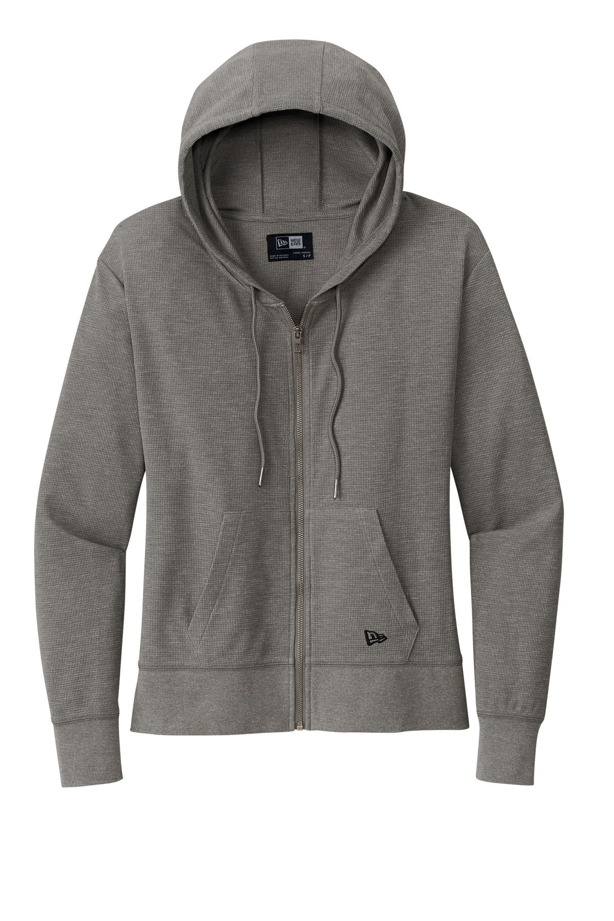 New Era Women's Thermal Full-Zip Hoodie - Shadow Grey Heather