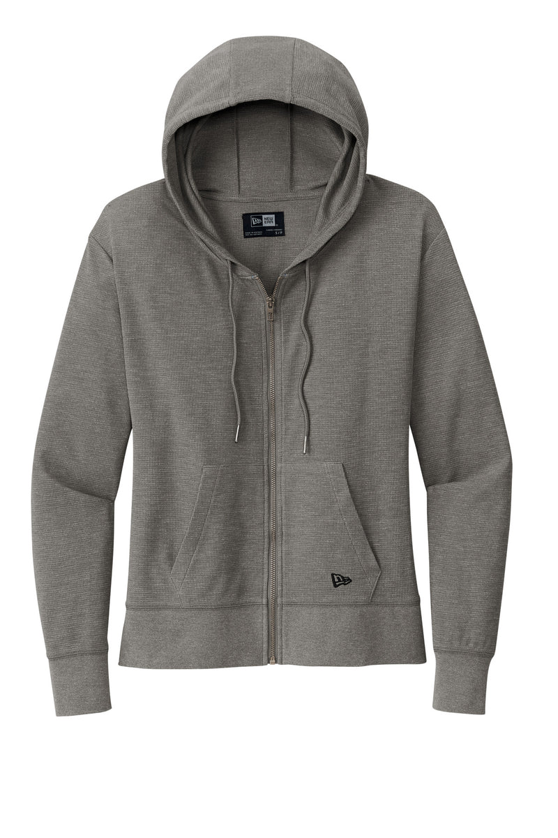 New Era Women's Thermal Full-Zip Hoodie - Shadow Grey Heather