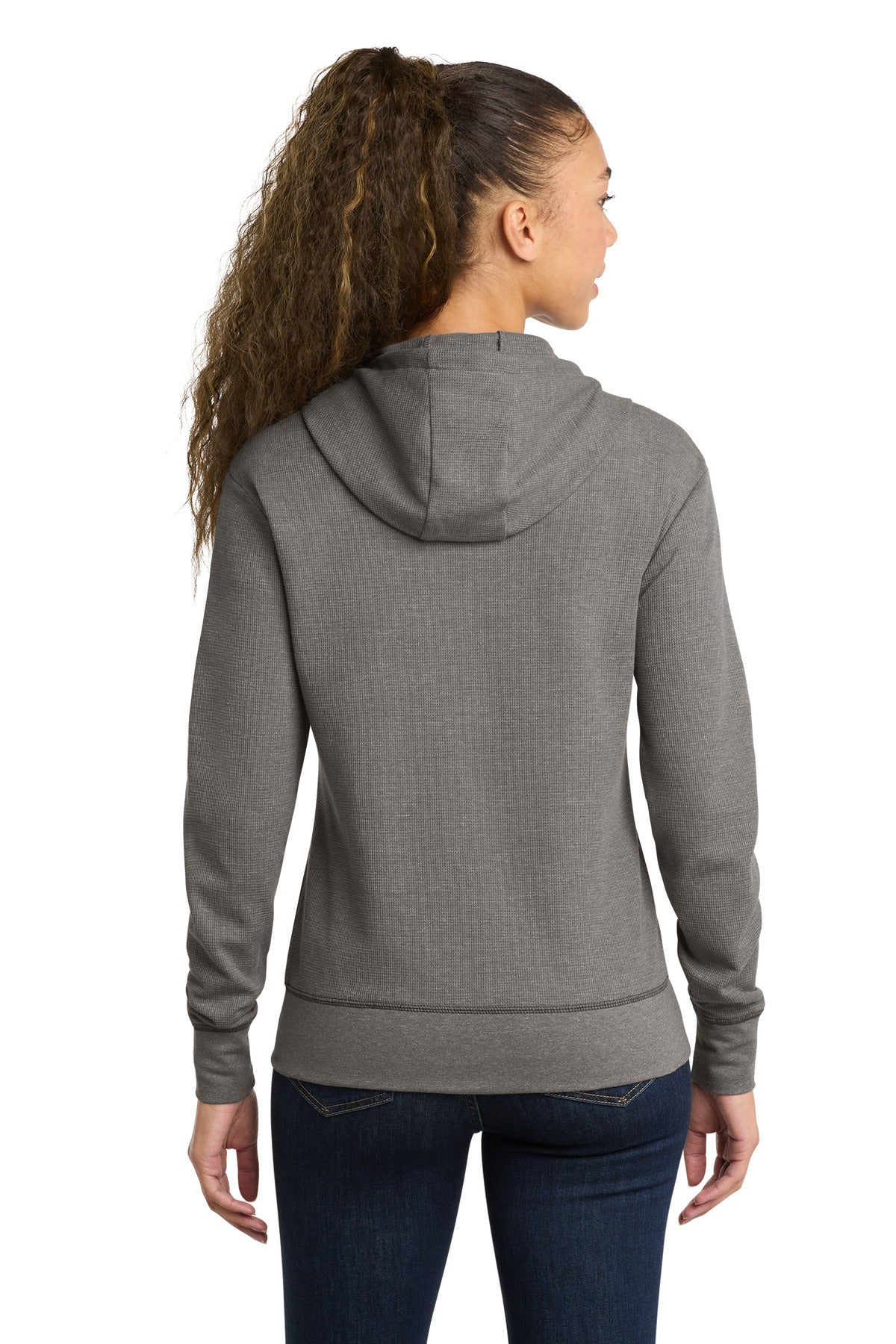 New Era Women's Thermal Full-Zip Hoodie - Shadow Grey Heather