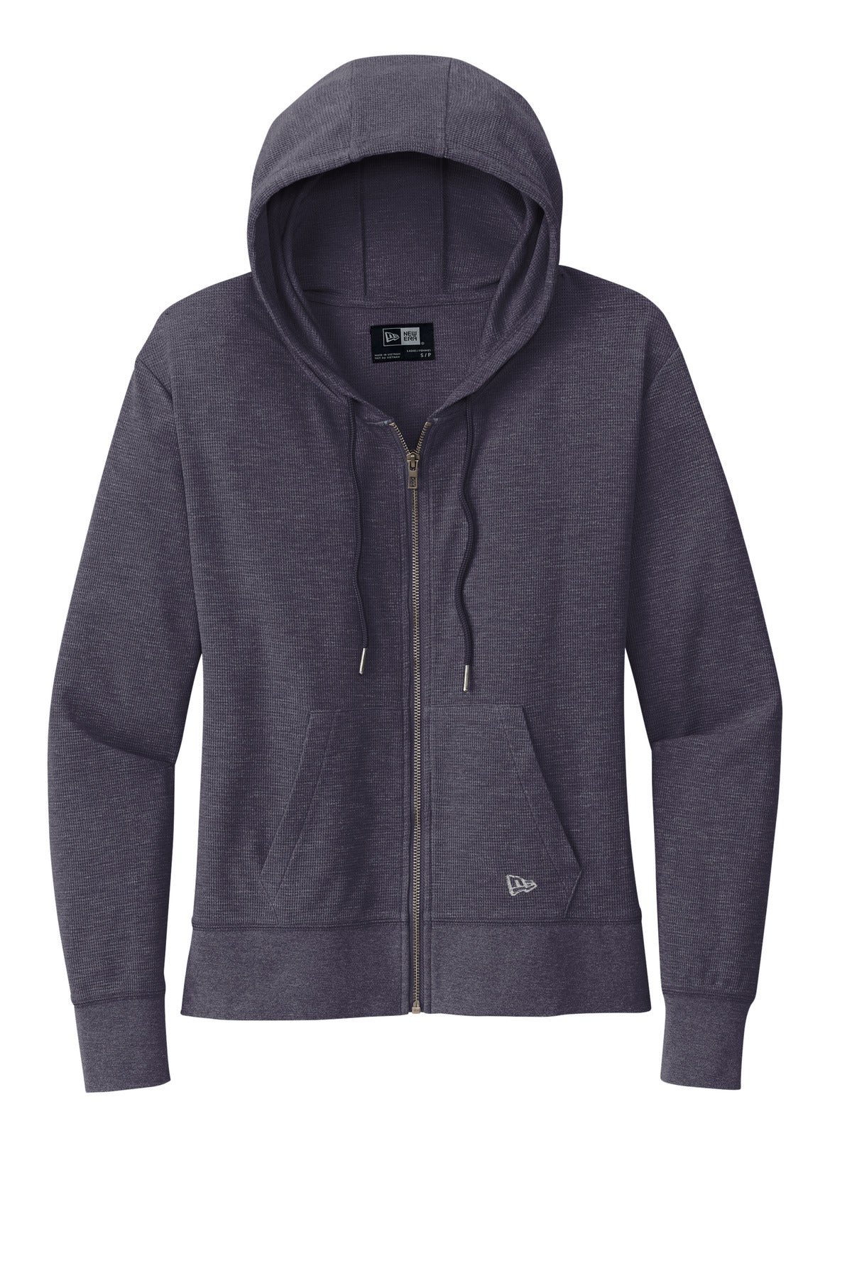New Era Women's Thermal Full-Zip Hoodie - True Navy Heather