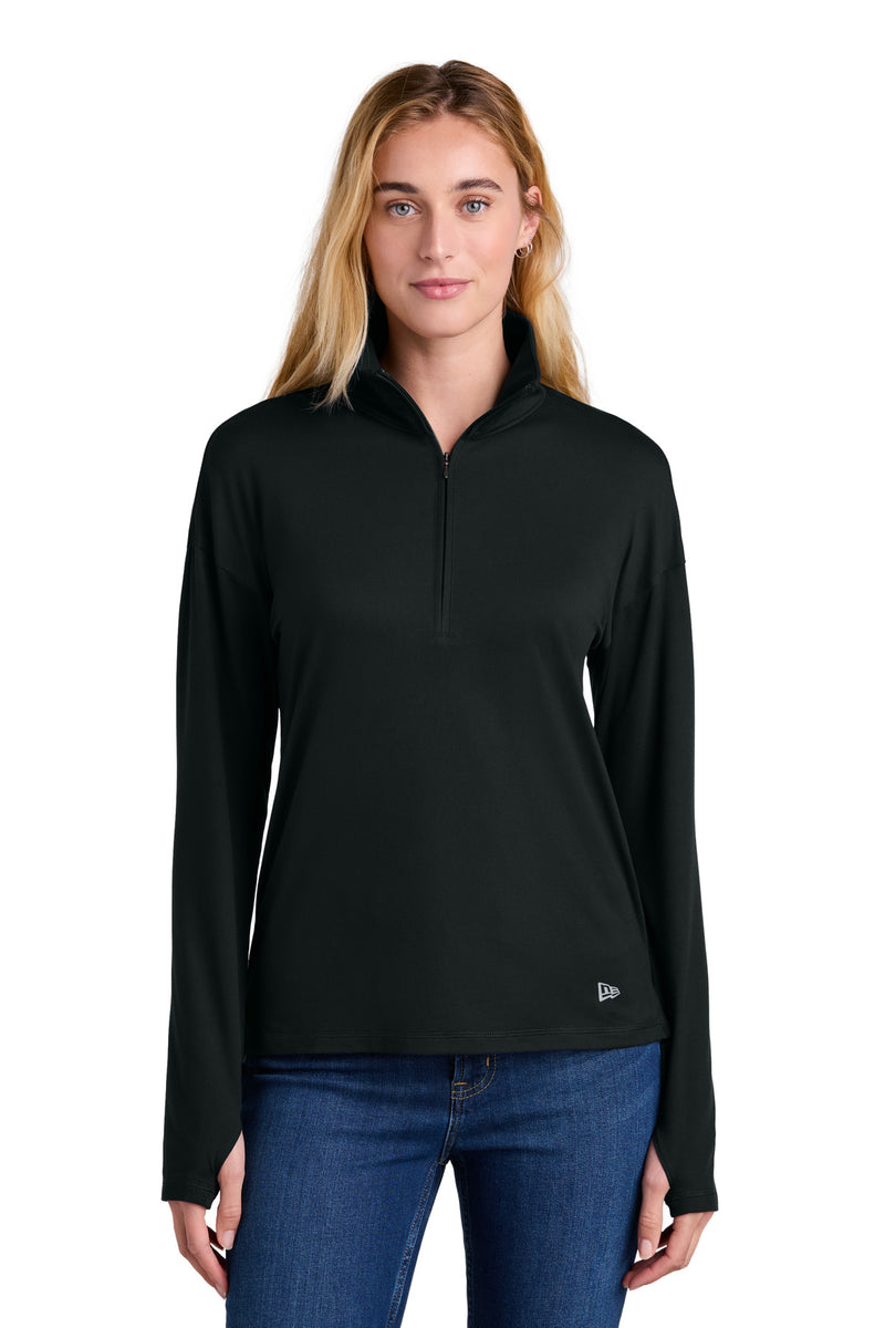 New Era Women's Power 1/2-Zip - Black