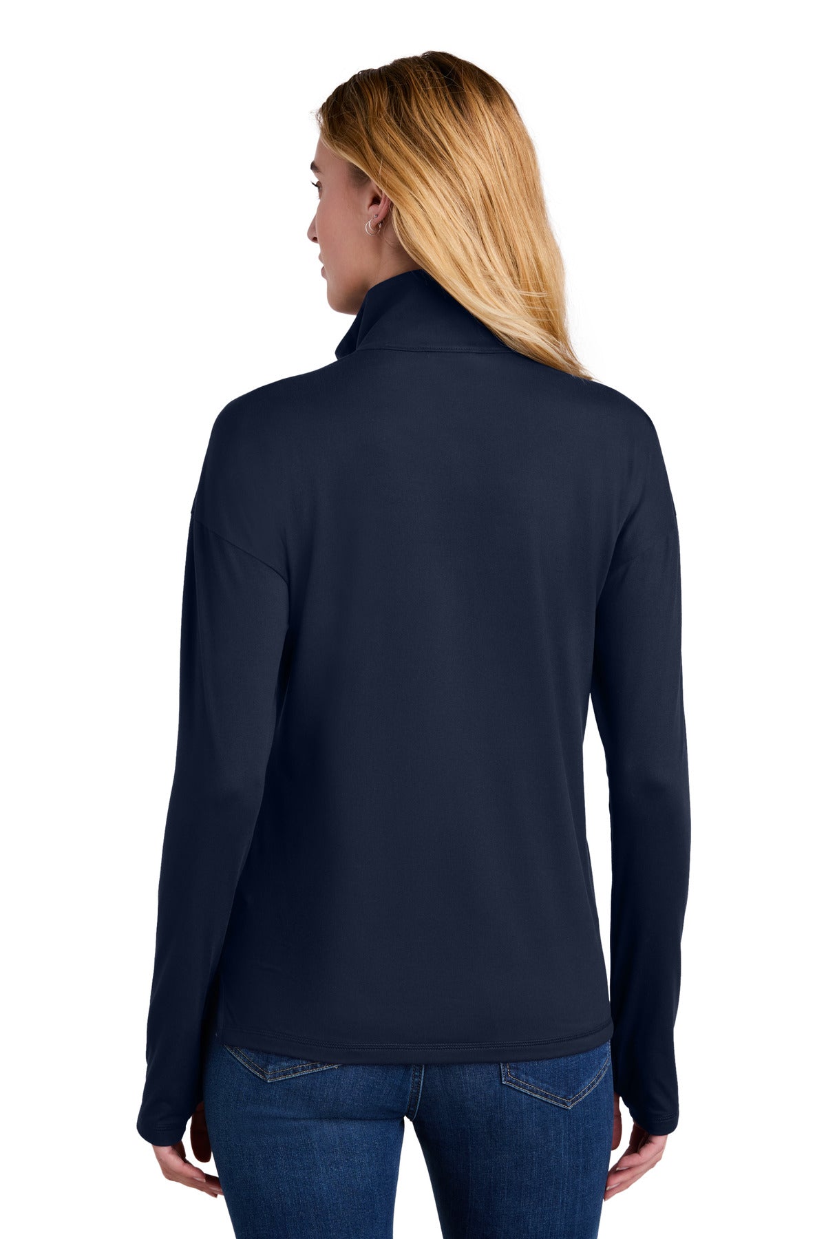 New Era Women's Power 1/2-Zip - True Navy