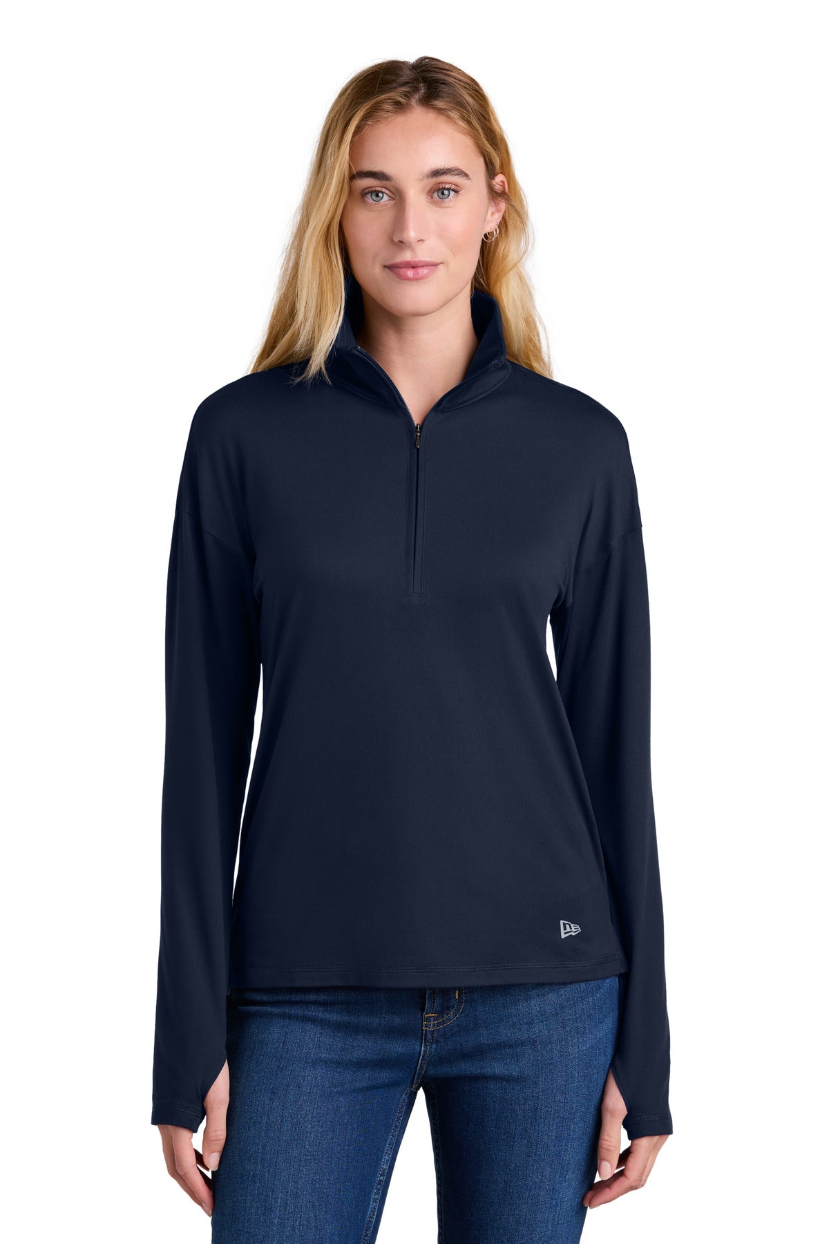 New Era Women's Power 1/2-Zip - True Navy
