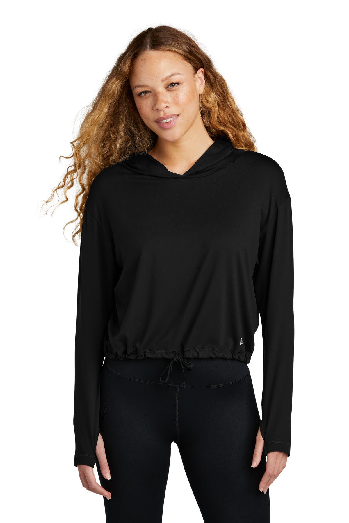 New Era Women's Power Long Sleeve Hoodie - Black