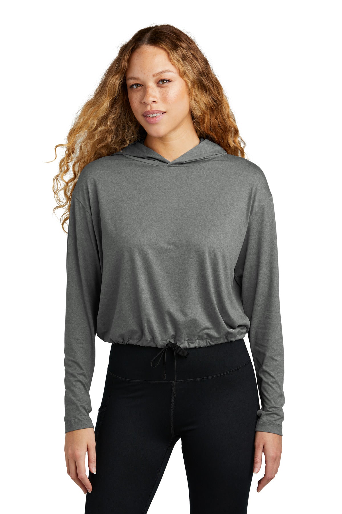 New Era Women's Power Long Sleeve Hoodie - Shadow Grey Heather