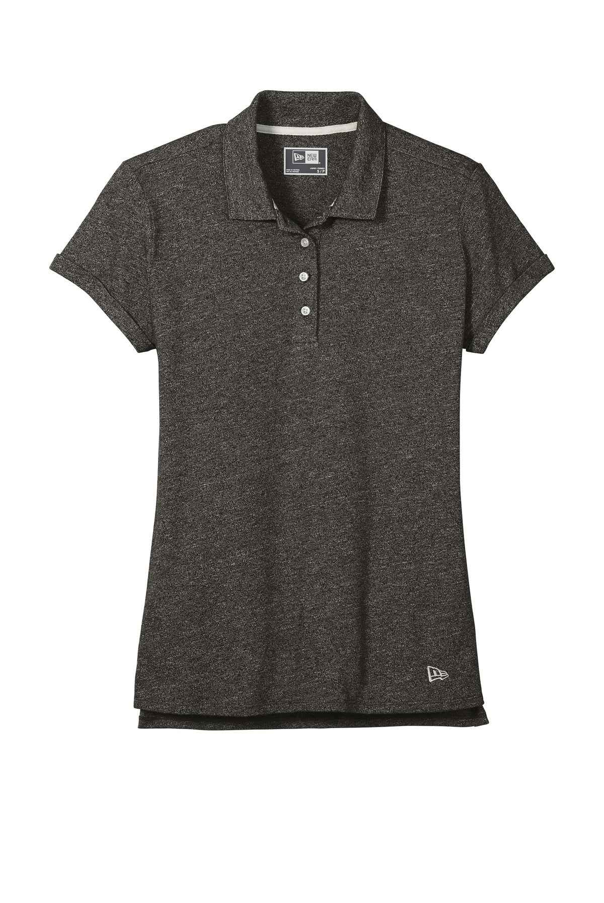 New Era  Women's Slub Twist Polo - Black Twist