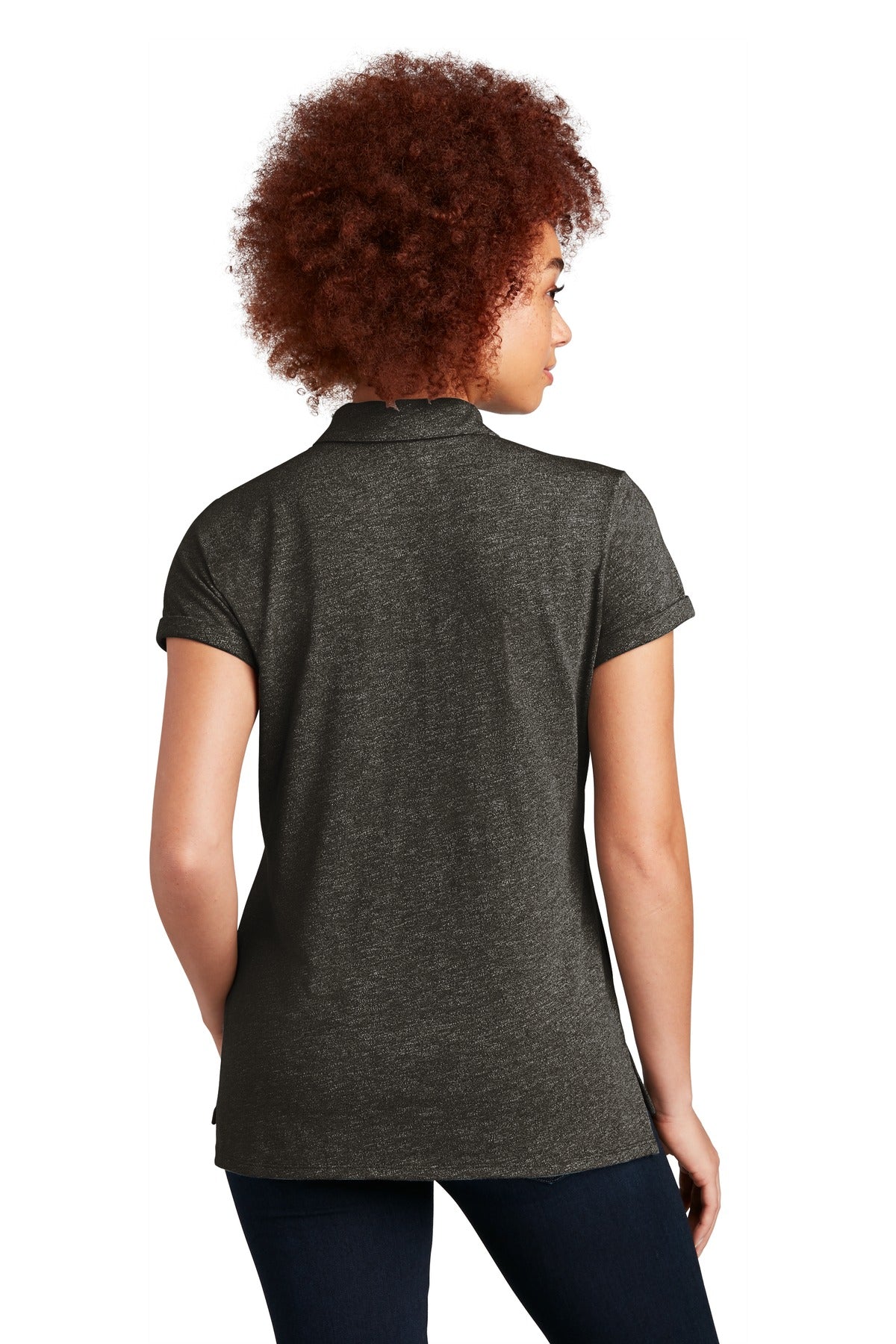 New Era  Women's Slub Twist Polo - Black Twist