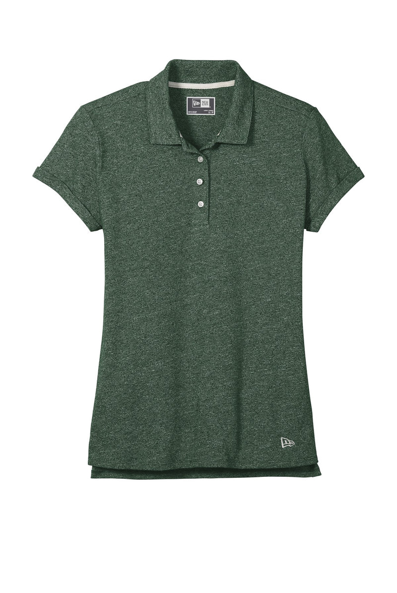New Era  Women's Slub Twist Polo - Dark Green Twist