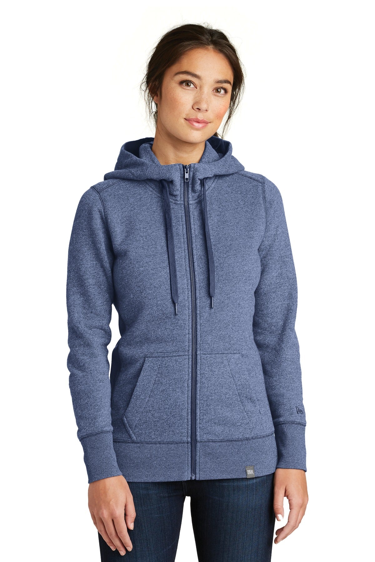 New Era  Women's French Terry Full-Zip Hoodie - Dark Royal Twist