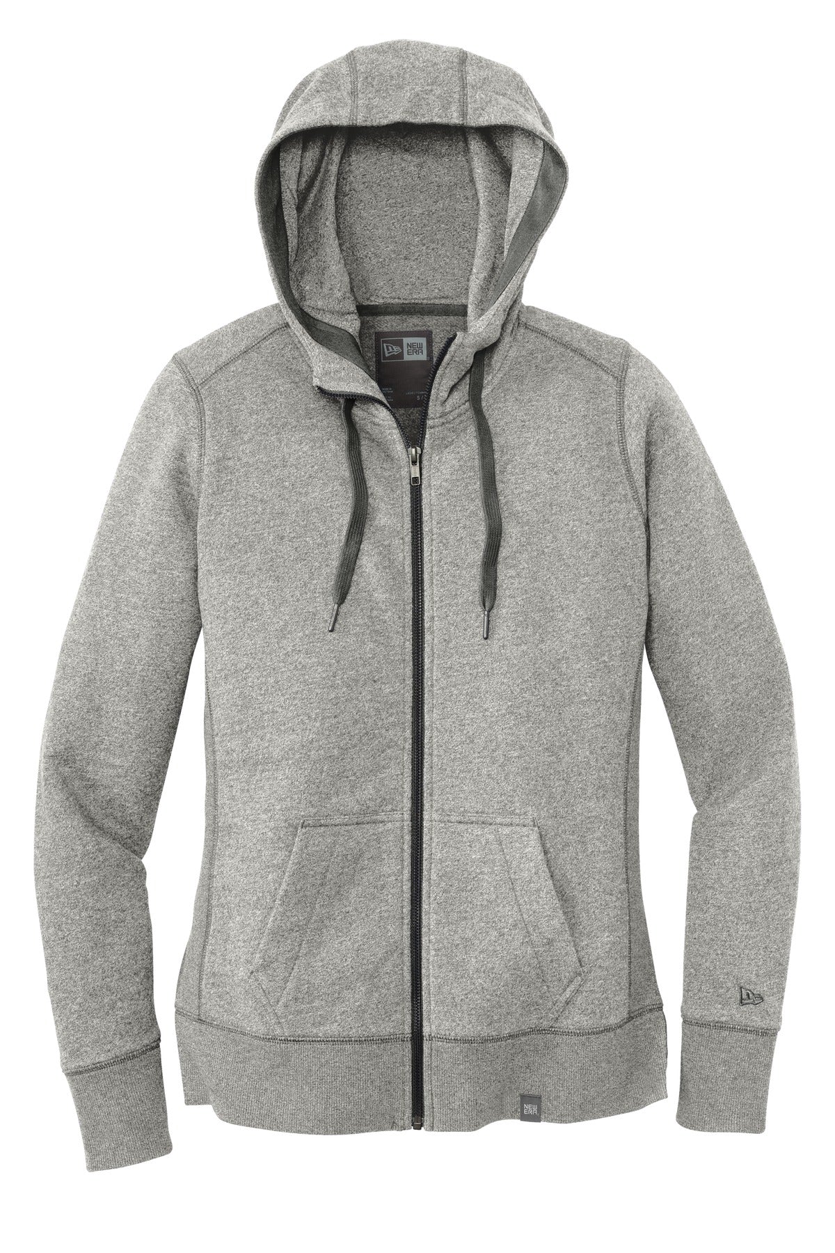 New Era  Women's French Terry Full-Zip Hoodie - Light Graphite Twist