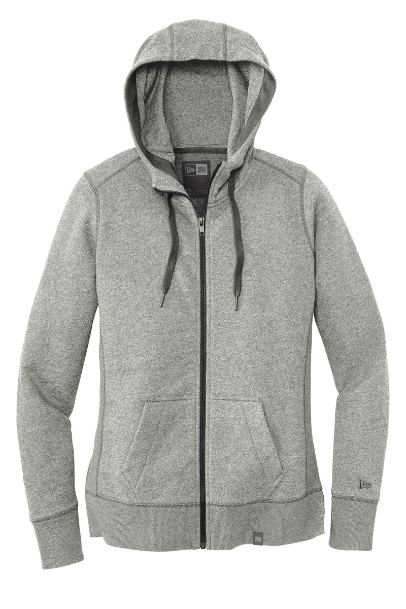 New Era  Women's French Terry Full-Zip Hoodie - Light Graphite Twist