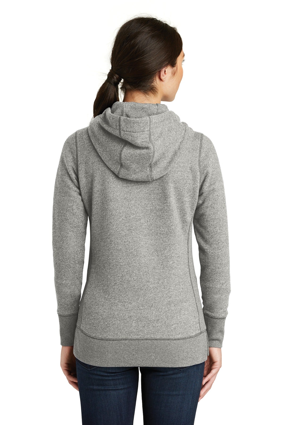 New Era  Women's French Terry Full-Zip Hoodie - Light Graphite Twist