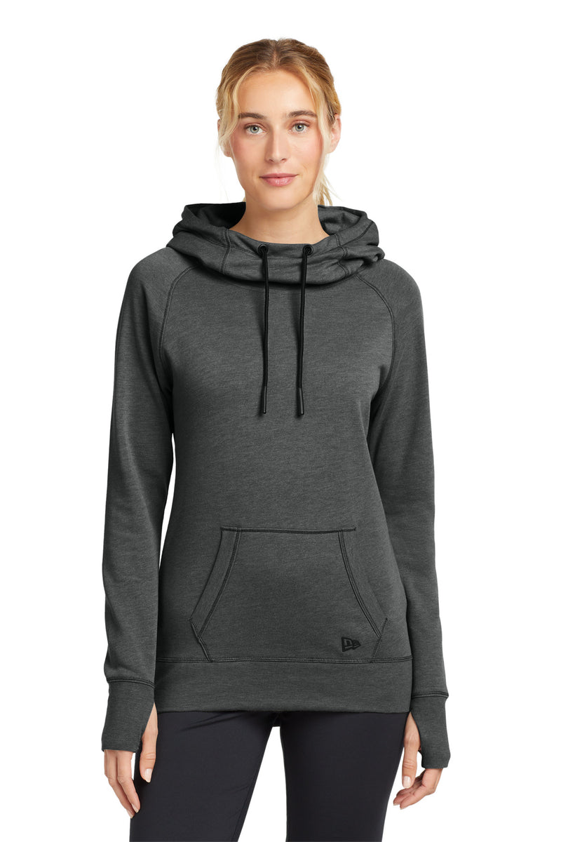 New Era  Women's Tri-Blend Fleece Pullover Hoodie - Black Heather