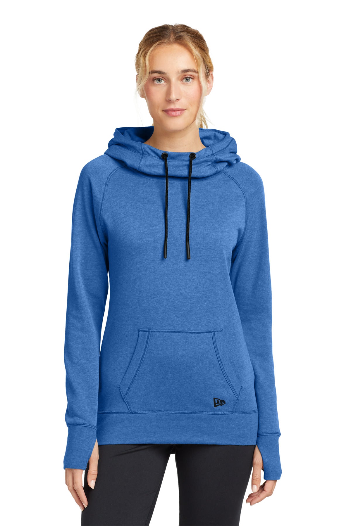 New Era  Women's Tri-Blend Fleece Pullover Hoodie - Royal Heather