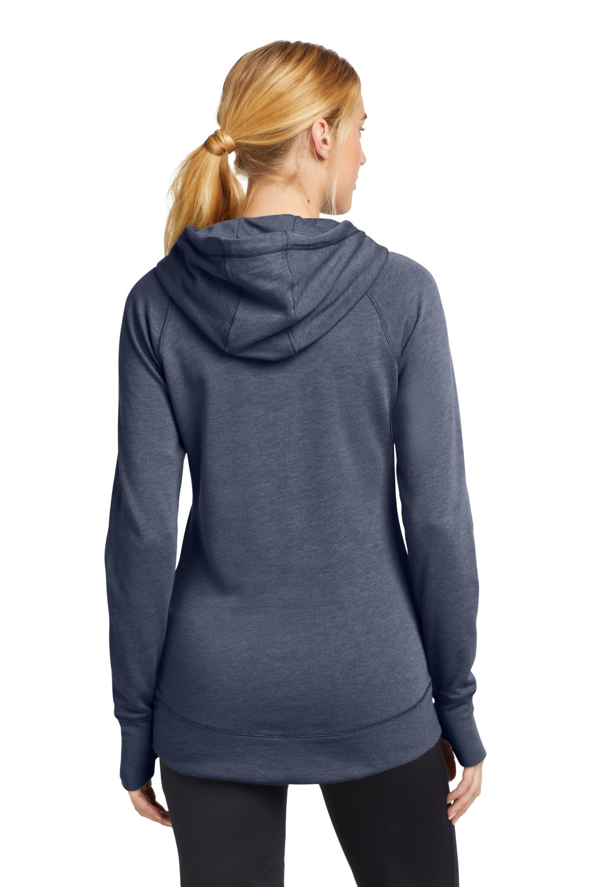 New Era  Women's Tri-Blend Fleece Pullover Hoodie - True Navy Heather