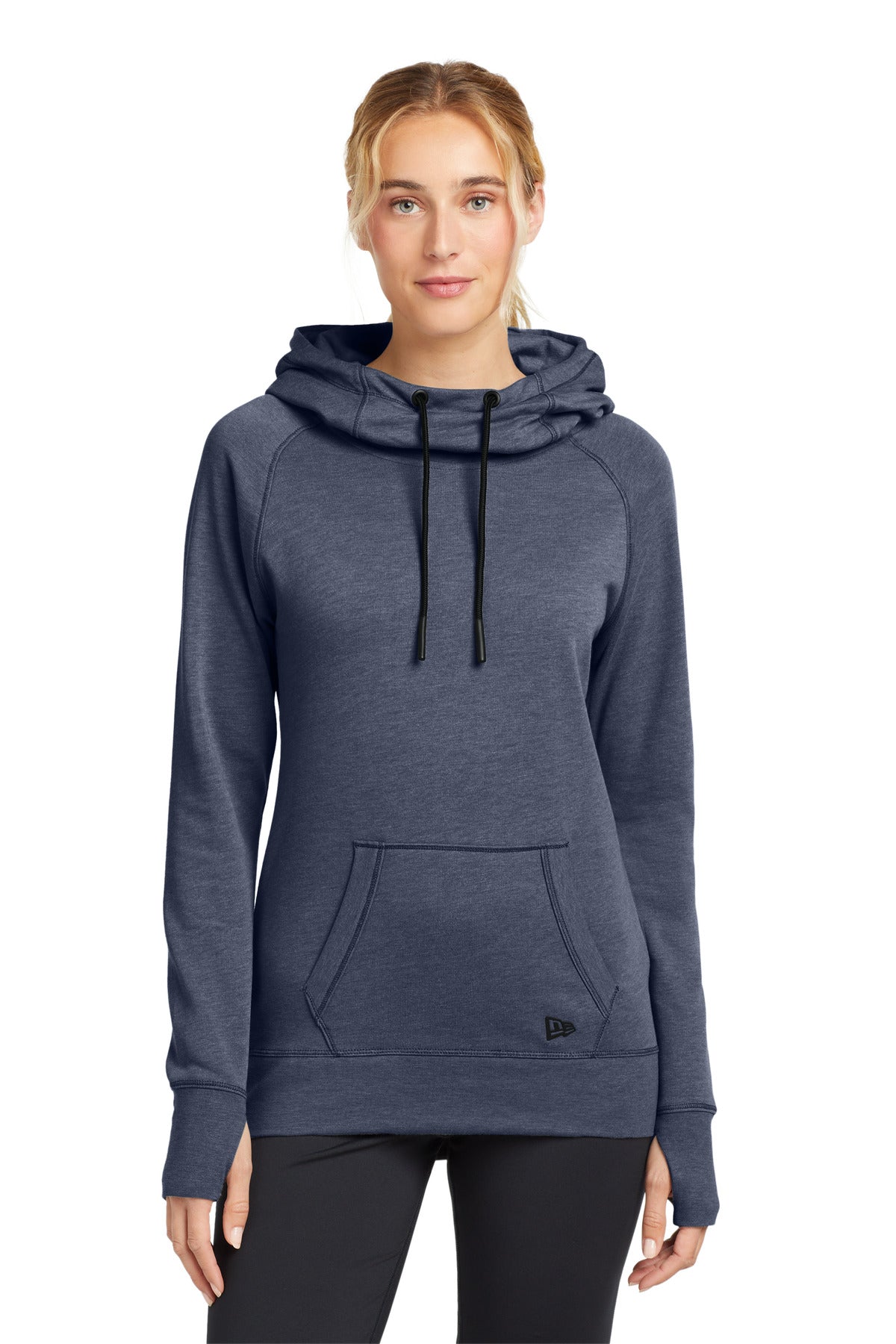 New Era  Women's Tri-Blend Fleece Pullover Hoodie - True Navy Heather