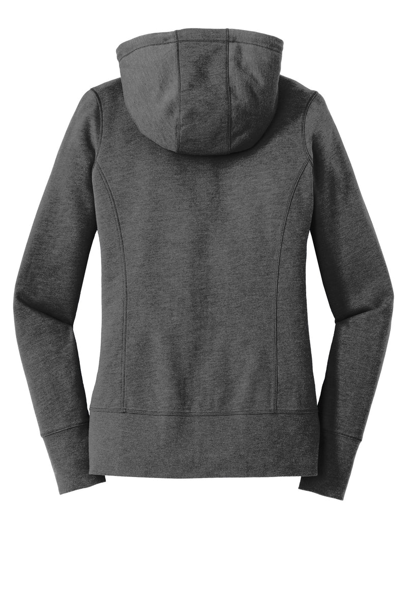 New Era  Women's Tri-Blend Fleece Full-Zip Hoodie - Black Heather