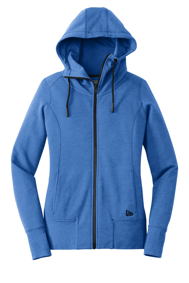 New Era  Women's Tri-Blend Fleece Full-Zip Hoodie - Royal Heather