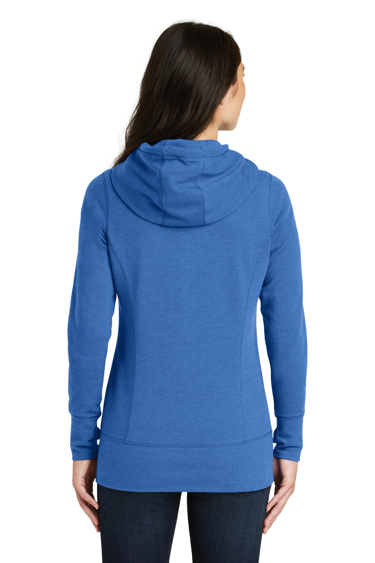 New Era  Women's Tri-Blend Fleece Full-Zip Hoodie - Royal Heather