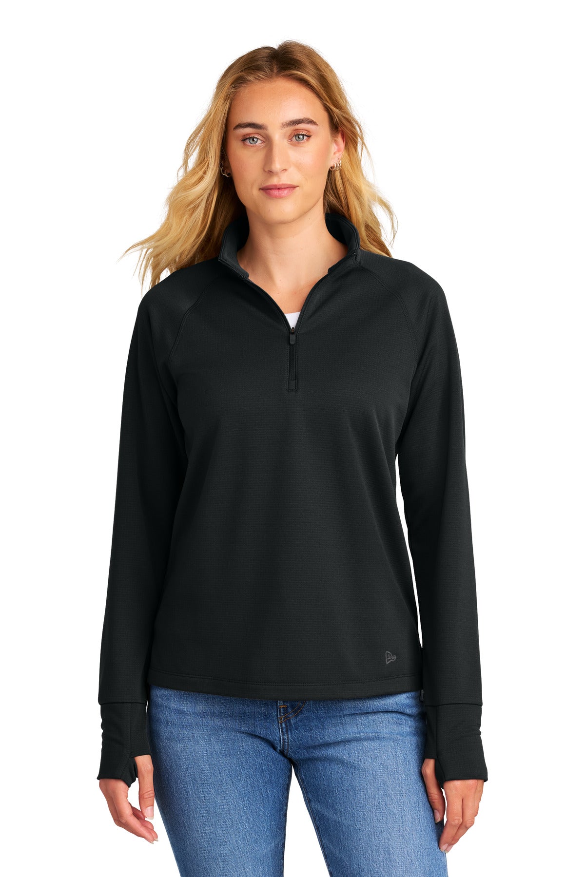 New Era Women's Stand Out 1/4-Zip - Black