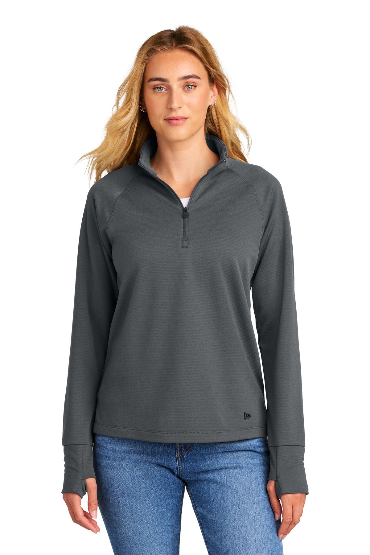 New Era Women's Stand Out 1/4-Zip - Graphite