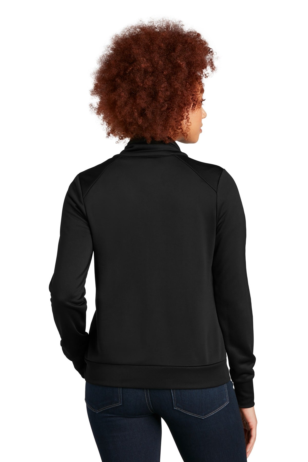 New Era Women's Performance Terry Full-Zip Cowl - Black