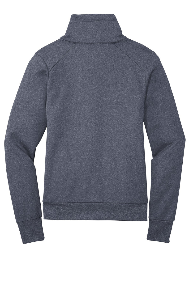 New Era Women's Performance Terry Full-Zip Cowl - True Navy Heather