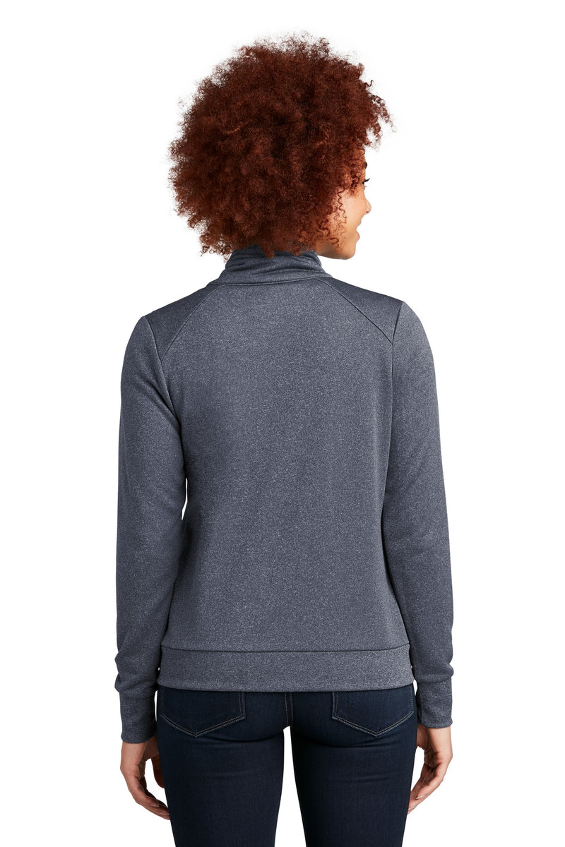 New Era Women's Performance Terry Full-Zip Cowl - True Navy Heather