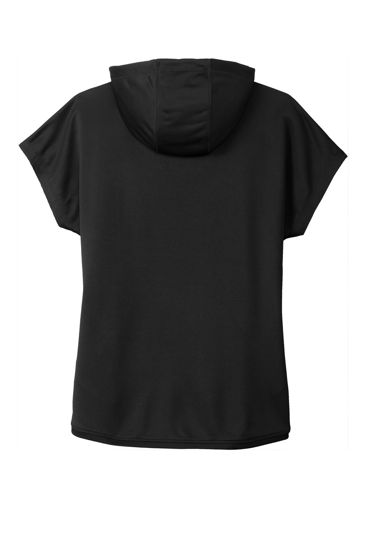 New Era  Women's Performance Terry Short Sleeve Hoodie - Black