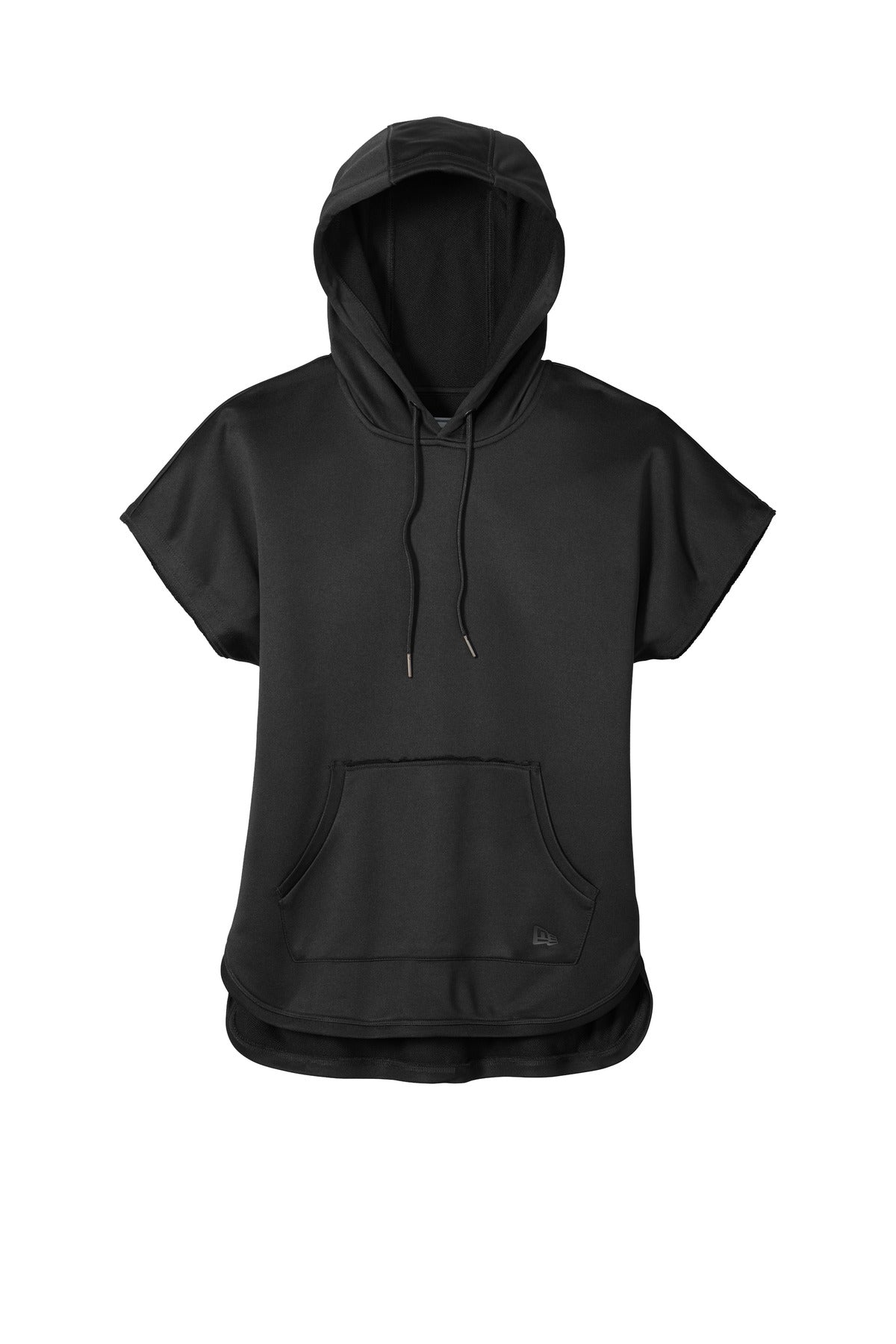 New Era  Women's Performance Terry Short Sleeve Hoodie - Black