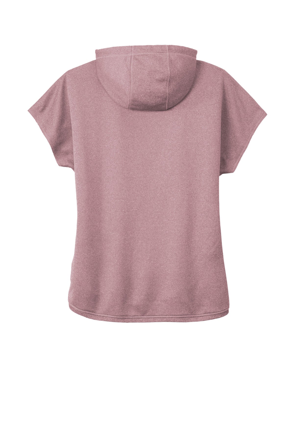 New Era  Women's Performance Terry Short Sleeve Hoodie - Dusty Mauve Heather