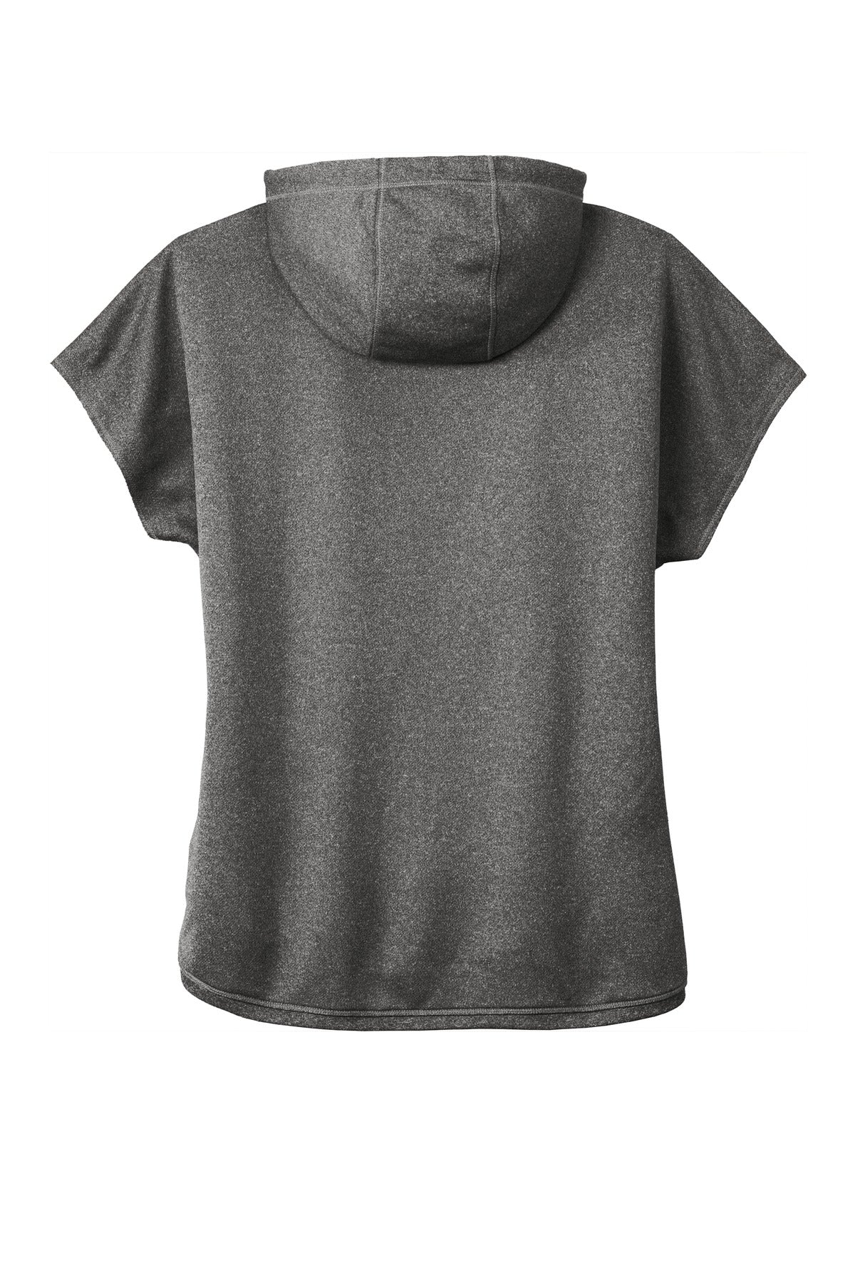 New Era  Women's Performance Terry Short Sleeve Hoodie - Graphite Heather