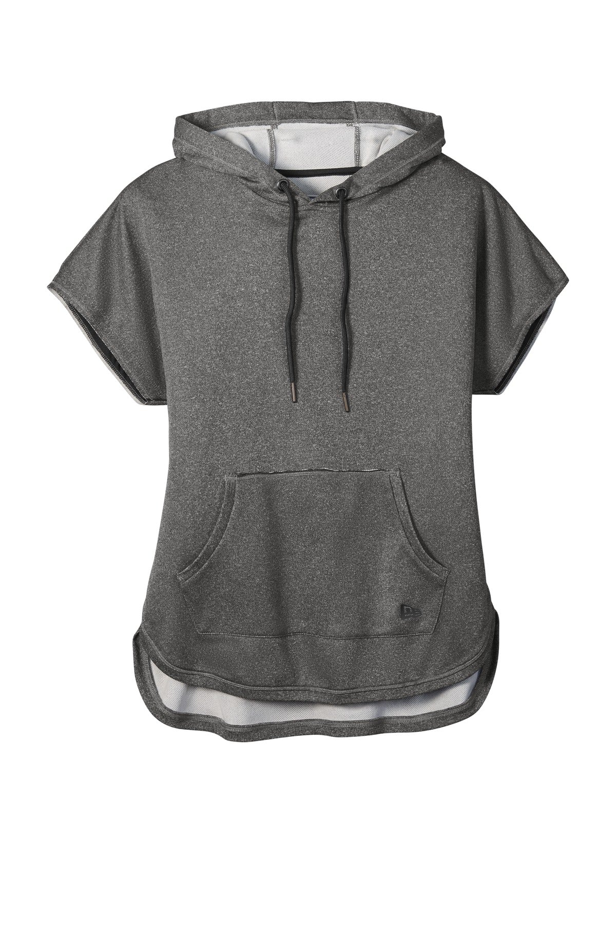 New Era  Women's Performance Terry Short Sleeve Hoodie - Graphite Heather