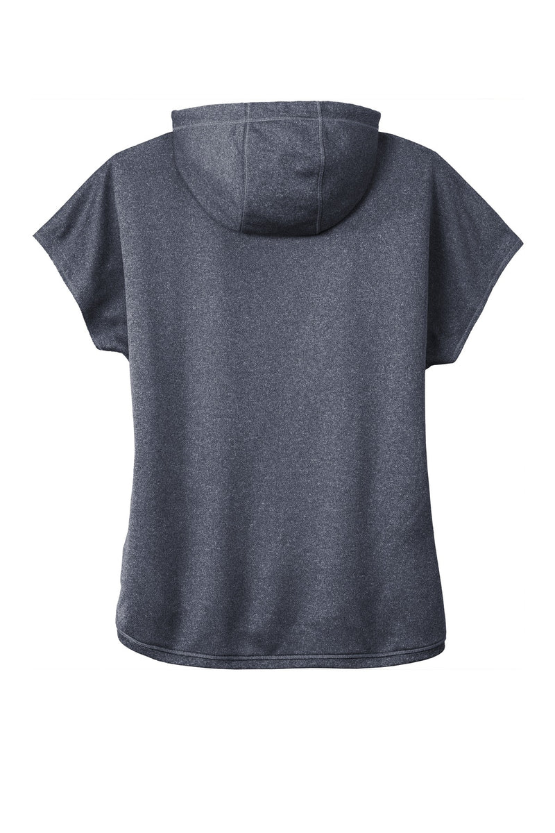 New Era  Women's Performance Terry Short Sleeve Hoodie - True Navy Heather