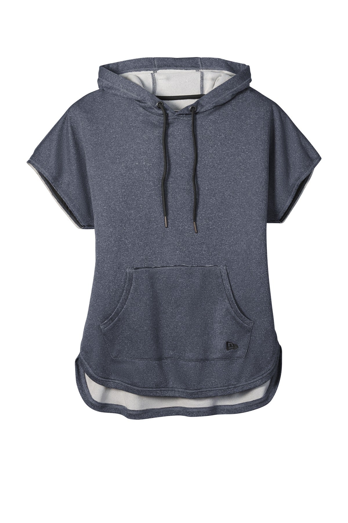 New Era  Women's Performance Terry Short Sleeve Hoodie - True Navy Heather